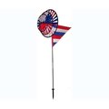 In The Breeze In The Breeze ITB2835 Red White Blue Triple Spinner with Sail ITB2835